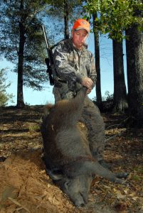 john phillips with wild pig
